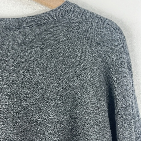 Eileen Fisher Grey 3/4 Sleeve Tunic Sweater Top Womens Size MP Minimalist Career - Picture 8 of 8